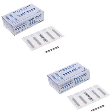 Romed Blutlanzetten steril 2 x 200 Stück SET zur Blutzuckermessung