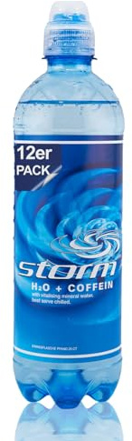 STORM Koffein Wasser 12x 500ml PET-Flasche koffeinhaltiges Mineralwasser ohne Zucker, ideal für Festival, Kaffee Getränke Alternative Energy Coffein, Lebensmittel kalorienarm ohne Zusätze 3,00 € Pfand