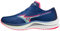 Mizuno Herren Wave Rebellion Sneaker, Princess Blue/Paradise Green/Diva Pink, 46 EU
