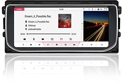 MOOKAKA Autoradio 1 Din Android 10 GPS Navigation Kopfeinheit für Land Rover Range Rover Executive L405 2013-2016 Multimedia Player Unterstützung Wireless Carplay DSP 10.25 Zoll HD 1080P(8+64GB)