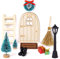 Kit Porta dell Elfo Gnomo di Natale, 11pcs Accessori Elfo Casetta delle Bambole di Natale per Bambini Regalo di Natale, Decorazioni Casa di Natale