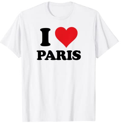 I Heart Paris First Name I Love Stuff T-Shirt