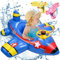 Herefun Anneau de Natation, Siège Bébé de Piscine et 2 Pistolets à Eau, Anneau de Natation pour Avion, Bouee Gonflable Bebe, Volant Jouets de Natation pour Enfants, 1-6 Ans