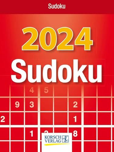 Sudoku - Abreisskalender 2024 - Korsch-Verlag - Tages-Abreisskalender - Jeden Tag ein neues Sudoku - Aufstellbar - 12 cm x 16 cm