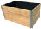 3 x Palettenrahmen Eiche Hochbeet PR12080EIEIEI aus Holz, 120x80x59 cm groß, faltbar, steckbar und stapelbar, Hochbeet für Garten, Obst, Pflanzen, Blumen, Gemüse und Kräuter