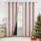 Jubilantex Verdunkelungsvorhänge mit Schmetterlingen, wärmeisoliert, mit Ösen, für Schlafzimmer, Mädchenzimmer, 132 x 240 cm, Rosa / Gold, 2 Paneele