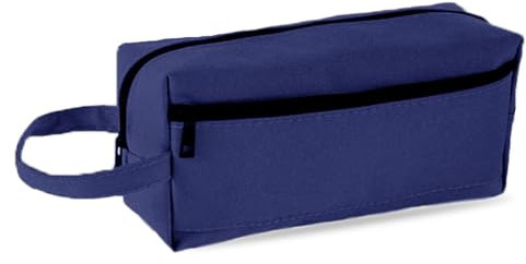 hoinya Pencil Case, Big Capacity Pencil Pen Case Office College School Large Storage for Stationery, Toiletries, Makeup, Travel & Office Supplies（Blue）