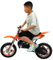 Tenddya Kinder Mini Elektro Crossbike 49cc 2-Takt Motor Dirt Bike Dirtbike für Kinder, Pocket Bike Motorrad Motocross Dirtbike (Orange)
