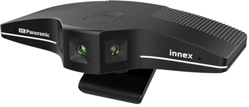 Innex C831 Cámara Web 4K Panorámica 180° con Seguimiento Facial IA, Ángulo de Visión Flexible, Compatible con Windows y Mac, Cámara Videoconferencia para Salas de Conferencias, Aprendizaje Híbrido