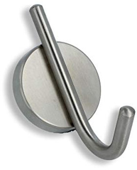 MS Beschläge® Mantelhaken Garderobenhaken Kleiderhaken aus massivem Edelstahl matt gebürstet Wandhaken Birmingham