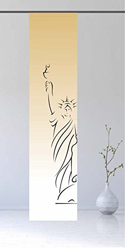 gardinen-for-life Flächenvorhang New York Gold - Schiebevorhang, Gr.60x260 cm