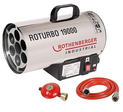 Rothenberger Industrial 1500000165 Roturbo 19000 Generador de aire caliente Calefacción Gas, Gris