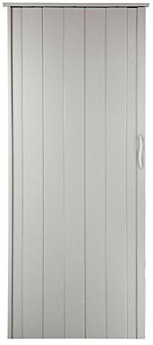 Falttür Schiebetür Tür Weiss gewischt Farben mit Riegel / Verriegelung Höhe 202 cm Einbaubreite bis 109 cm Doppelwandprofil Neu