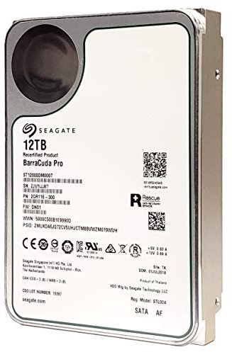 Seagate BarraCuda Pro 12TB Internal Hard Drive HDD – 3.5 Inch SATA 6 Gb/s 7200 RPM 256MB Cache for Computer Desktop PC - Amazon Exclusive - Frustration Free Packaging (ST12000DMZ007)