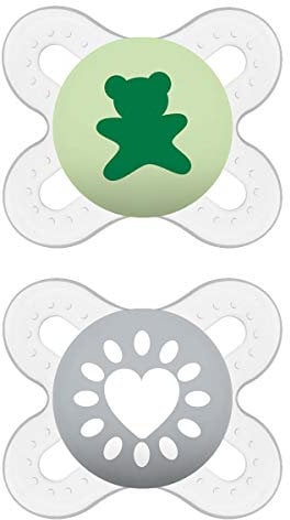 MAM Schnuller Start S153, für Neugeborene, SkinSoftTM-Silikon, ultraweich, neutral (2 Stück), spanische Version, 2 Unidad (Paquete de 1), farblich sortiert
