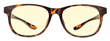 GUNNAR - Premium Gaming and Computer Glasses for Kids (age 12+) - Blocks 65% Blue Light - Rush, Tortoise, Amber Tint