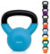 NORDFIT Neoprene Coated Cast Iron Kettlebell Weights - Kettle Bells (4kg, 6kg, 8kg, 10kg, 12kg, 14kg, 16kg, 18kg, 20kg) - Home Gym, Fitness, Exercise, Cardio Strength Training and Weight Lifting