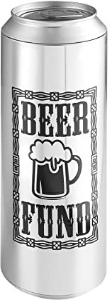 Supersize Can Beer Fund Savings Giant Novelty Metal Soda Drink Design Tall Stainless Steel Money Box