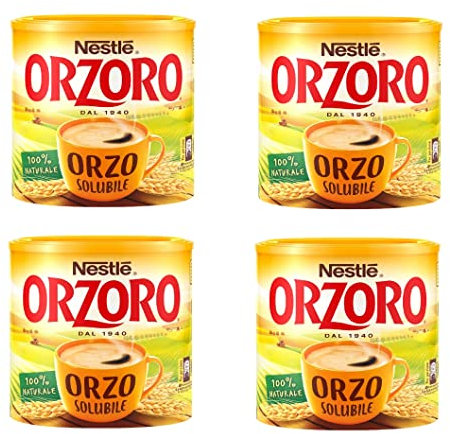4 Barattoli Nestlé Orzoro Orzo Solubile 100% naturale, 4x120g