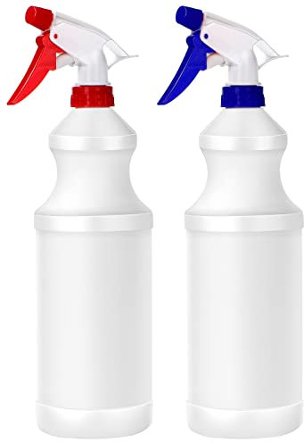 CUNQN Spray Bottles Plastic Spraying Bottle Alcohol Spray Bottle Durable Trigger Sprayer for Kitchen Gardening Disinfection 1000ml