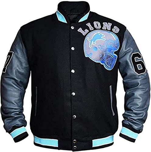 MAXDUD Blouson bomber pour homme noir et gris | Veste universitaire College Letterman pour Tom Hardy Veste de baseball légère, M