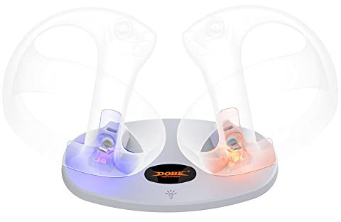 Base de Carga para PS VR2,Estación de Carga para mandos táctiles VR,Accesorios de Carga para PS VR2,con Cable de Carga USB-C