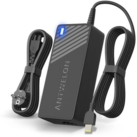 ANTWELON 65W Laptop Ladegerät Netzteil für Lenovo Thinkpad T430 T440 T450 T460 T460S T470 T470S T540P E440 E450 E531 L440 L460 L470 X240 X250 X270 Ideapad G50 G70 Z40 Z50 20V 3,25A Ladekabel Charger