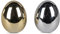 Dekoeier Osterei Festival Silber oder Gold 8cm 1 von 2 Varianten - Ostereier frühling osterdekoration ostergeschenke (Silberfarben)
