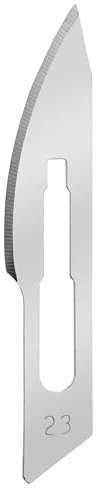 Shehadeh - Lot de 10 lames de scalpel stériles Figure 23 - Lames de rechange en acier au carbone - Pour support de scalpel n° 4 - Heinz Herenz