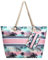 Kldgris Strandtasche, Große Strandtasche mit Reißverschluss Groß Damen Tote Bag Kommt mit kleiner Tasche Doppellagige Verstärkung Groß Shopper TascheGeburtstagsgeschenke Geschenke für Fraue (A)