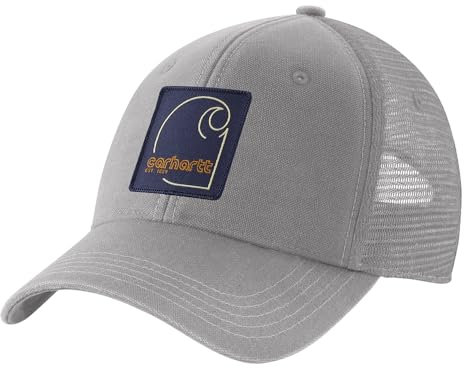 Carhartt Herren 106606 Canvas Mesh Back C Patch Cap, Asphalt, Einheitsgröße