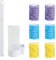 Escobilla de Inodoro Desechable con 36 Cabezales de Repuesto，Escobilla Baño Desechable WC，Escobillas de Baño con Sistema de Limpieza para Hotel, Familia, Limpieza de Baño