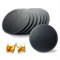 Untersetzer Gläser Leder 8er Set 10cm Große Lederuntersetzer Rund Glasuntersetzer Getränkeuntersetzer Schwarz rutschfest Tassenuntersetzer für Kaffee Bier Tee Becher Getränke