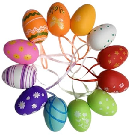 X-Institute Lustiges Ostereier-Dekorationsset, künstlerische, bunte Osterdekorationen, Eier, kreative festliche Dekoration, sichere und ungiftige Materialien