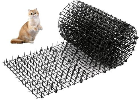 Alfombrilla Anti Gatos, Rejilla Ahuyentador de Gatos, Alfombrilla Repelente de Gatos con Pinchos, Rejilla de Espinas Puede Utilizarse en Interiores y Exteriores, como Césped, Sofá, Jardín