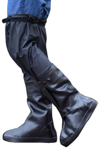 NILoykg& Trampolieri da pesca per uomini e donne con stivali in PVC sopra il ginocchio, antiscivolo, resistenti all'usura, pantaloni da pesca per ricerca all'aperto, arrampicata, pesca, caccia,