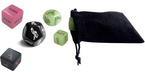 6er Würfelset erotische Würfel für Paare Sex Spiel Position Lehrbuch Würfel Spiel Humor Spiel Paar Schlafzimmer Geschenk für Paar Erwachsene Liebhaber Sex Liebe Spiel für Männer und Frauen