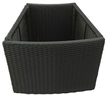 Canadian Spa CO. Rattan Plant Basket for Round Spas and Hot Tubs, Surround Furniture Collection, Wicker Weatherproof