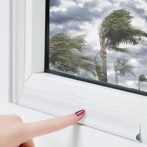 YITULOU Burlete Ventana Corredera, 236inch/6m Blanco Burletes para Ventanas Correderas Aislamiento Ventanas Burlete Autoadhesivo para Ventanas y Puertas Que Reduce el Ruido, el Viento y el Polvo