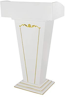 Rednerpult-Podiumständer, Rednerpult-Podiumständer, Rednerpult-Podiumständer, Rednerpult-Bodenständer, Rednerpult, Rednerpult mit Stauraum, Sockel, großer Sockel für Restauranthochzeiten, Schwarz, 68