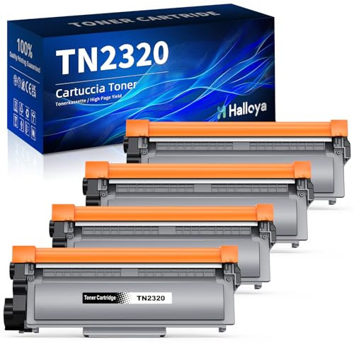 Halloya TN2320 Toner Kompatibel für Brother TN-2320 TN2320 TN-2310 Toner für Brother MFC-L2700DW MFC-L2700DN MFC-L2720DW HL-L2340DW HL-L2300D DCP-L2520DW DCP-L2540DN(4 Schwarz)