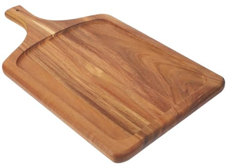 Cabilock Planche à Découper Bois Plateau Pour Pizza Et Charcuterie Assiette De Service Pratique Pour Nourriture