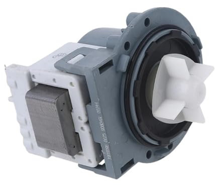 1 motor de bomba de drenaje, motor de salida de agua, piezas de lavadora, compatible con Samsung, LG, Midea y Little Swan.