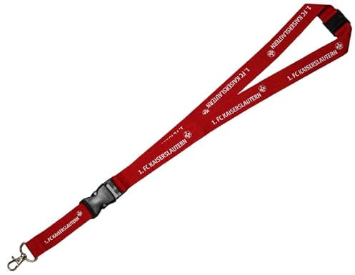 Generisch 1. FC Kaiserslautern Schlüsselband - Schriftzug - Rot | Lanyard FCK