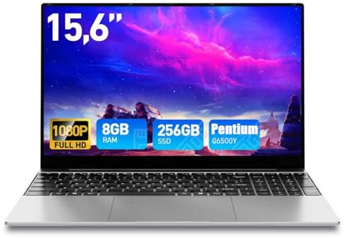 Wvryrv 15.6 Inch Laptop Win11 Laptop Computers,1080P FHD Display, Backlit Keyboard, Fingerprint, USB3.0,WiFi5,Mini HDMI, BT5,Webcam (15.6in-8GB+256GB-B161217)