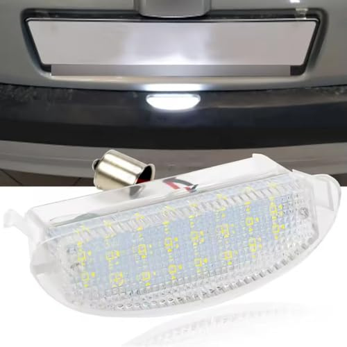 LED Kennzeichenbeleuchtung Compatible for Renault Clio II MK2 1998-2005 | LED-Lampe für Kennzeichen Compatible for Twingo I 1993-2007, OEM 7700410754 Fehlerfrei, 6500K wasserdicht 1 Stück