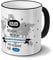 printplanet Tasse mit Namen Ransbach-Baumbach - Motiv Kein Mann ist Perfekt, Aber. - Namenstasse, Kaffeebecher, Mug, Becher, Kaffeetasse - Farbe Schwarz