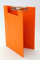 Aufklappbare Klemmbrettmappe Portfolioklemmbrett DIN A4 orange aus Made in Germany