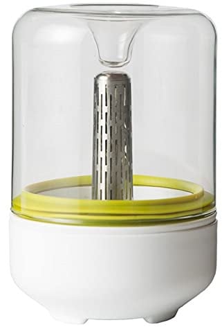 Chef'n – Germinador de Brotes y Semillas, Kit de Germinación para Cultivar Semillas de Alfalfa, Brócoli y Judías Verdes para Ensaladas, Jarra de Cristal, Caja Regalo, Color Blanco, 10 x 15 cm