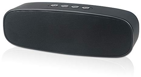HUSAN Altoparlante Bluetooth Senza Fili con Porta per schede AUX/USB/TF, Altoparlante Doppia stereo portatile esterno con Audio HD, Radio FM per Viaggio festa (nero 2)